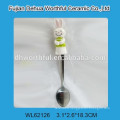 Cutely spoon with ceramic rabbit handle